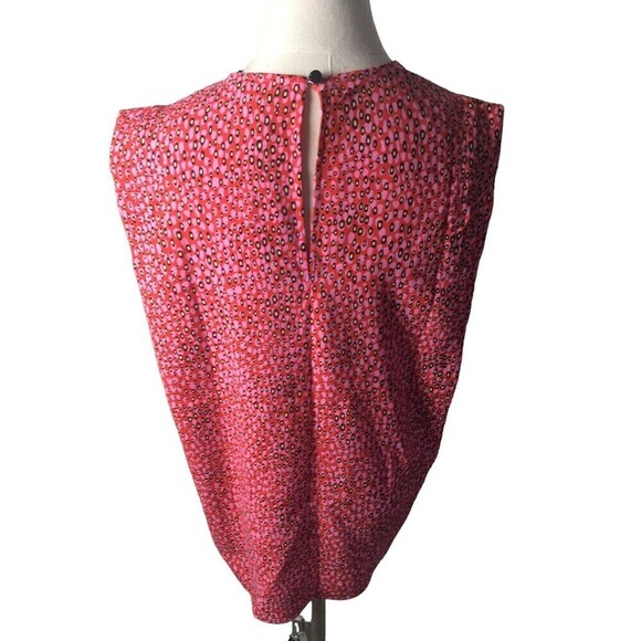 Ted Baker 2 Meika Top US 6 Boxy Sleeveless Strong Shoulder Preppy NEW $130 - Picture 6 of 9